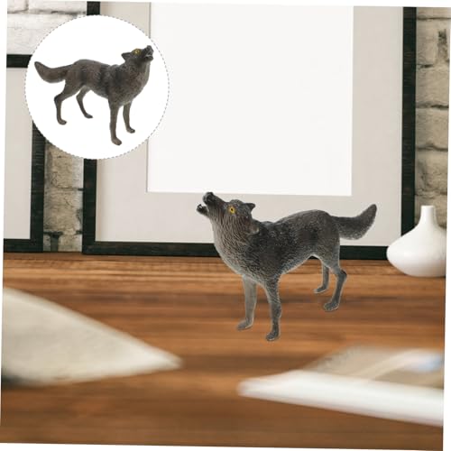 VICASKY Realistische Kunststoff Wolf Figur Wildtier Modell für Detailgetreue Waldtiere Miniatur Robustes Dekor für Zuhause Garten und Schreibtisch VICASKY Realistische Kunststoff Wolf Figur Wildtier Modell für Detailgetreue Waldtiere Miniatur Robustes Dekor für Zuhause Garten und Schreibtisch von VICASKY