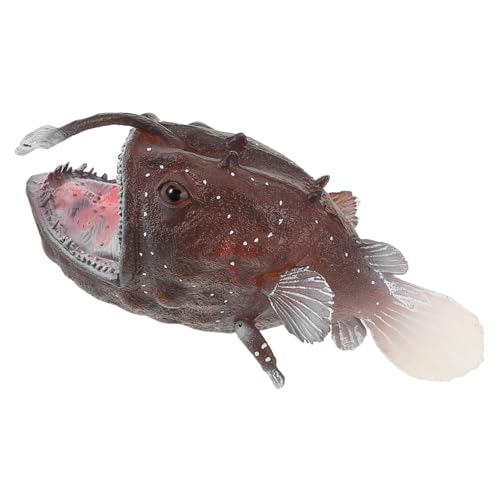 VICASKY Realistische Mini Meerestier Figur Anglerfisch aus Robustem Kunststoff Kindersicheres Detailgetreues Meereslebewesen für Lernprojekte Sensorische Behälter und Kindergeburtstags VICASKY Realistische Mini Meerestier Figur Anglerfisch aus Robustem Kunststoff Kindersicheres Detailgetreues Meereslebewesen für Lernprojekte Sensorische Behälter und Kindergeburtstags von VICASKY