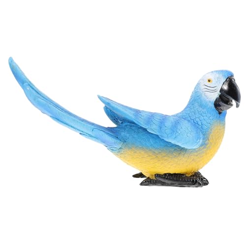 VICASKY Realistische Resin Papagei Figur Gartenornament Lebensechte Bunte Vogel Skulptur Wetterfest Handgefertigt Kompakt für Bonsai Balkon Wohnzimmer Dekoration von VICASKY