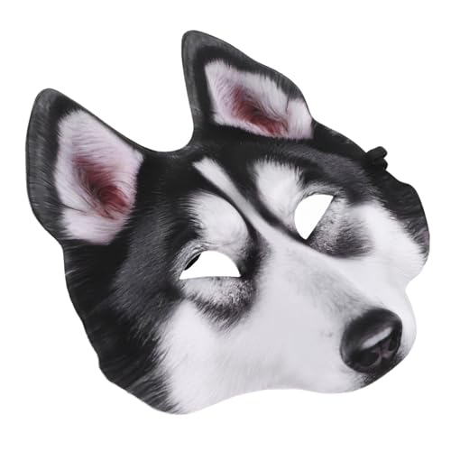 VICASKY Realistische Wolf Maske Halloween Vollkopf Material Verstellbar Atmungsaktiv Party Kostüm Tiermaske für Erwachsene Karneval Cosplay von VICASKY