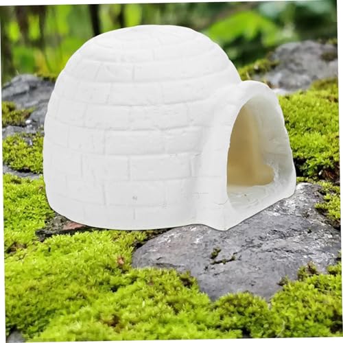 VICASKY Realistisches Eishaus Modell aus Resin Miniatur Dekofigur für Kinderzimmer Mini Garten und Blumentopf Frostfeste Detailreiche Eishaus Figur zur Kognitiven und VICASKY Realistisches Eishaus Modell aus Resin Miniatur Dekofigur für Kinderzimmer Mini Garten und Blumentopf Frostfeste Detailreiche Eishaus Figur zur Kognitiven und von VICASKY
