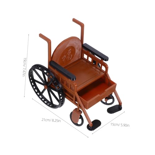 VICASKY Realistisches Miniatur mit Krücke Detailgetreues Medizinisches Puppenzubehör für Bjd Puppen Kompatibel mit Verschiedenen für Puppenhaus Rollenspiel und Sammler von VICASKY