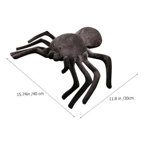VICASKY Realistisches Spider Plüschtier Riesen Kuschelspinne Weiches Stofftier Kissen Halloween Party Wohnzimmer Dekoration Spielkamerad von VICASKY