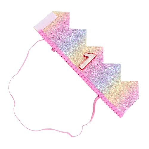 VICASKY Hut Für Den 1. Geburtstag Kinderparty-krone Eleganter Farbverlauf-regenbogen-design Baby-geburtstagshut Für Jungen Und Mädchen VICASKY Hut Für Den 1. Geburtstag Kinderparty-krone Eleganter Farbverlauf-regenbogen-design Baby-geburtstagshut Für Jungen Und Mädchen von VICASKY