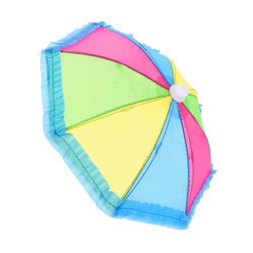 VICASKY Regenbogen Regenschirm für Puppen Tragbares Puppenzubehör Einzigartiges Design Multifunktionales für Puppenhaus und Sammler von VICASKY