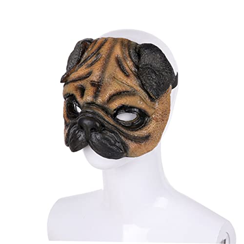 VICASKY Requisiten zum Verkleiden von Hunden halloween costume halloween kleidung costume de halloween costume halloween Verkleidung halloween outfit Maske Mops-Gesichtsabdeckung Chocolate von VICASKY