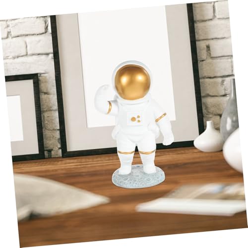 VICASKY Resin Astronaut Figurine Kleine Spaceman Statue aus Harz Cartoon Design und Dekoration für Wohnzimmer Büro Kinderzimmer und Weltraum Themenparty VICASKY Resin Astronaut Figurine Kleine Spaceman Statue aus Harz Cartoon Design und Dekoration für Wohnzimmer Büro Kinderzimmer und Weltraum Themenparty von VICASKY