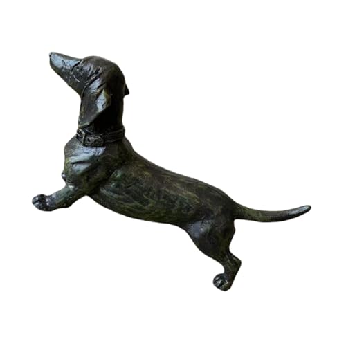VICASKY Resin Schwarze Figur Handgefertigt Tier Ornament Dekoration Wohnzimmer Schreibtisch Pflanzen Deko von VICASKY