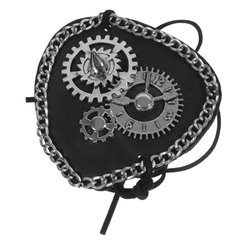 VICASKY Retro Piraten Augenklappe Einäugige Cosplay Augenabdeckung Leicht Atmungsaktiv Bequem Einzigartiges Design Für Party Kostüm Zubehör Erwachsene von VICASKY