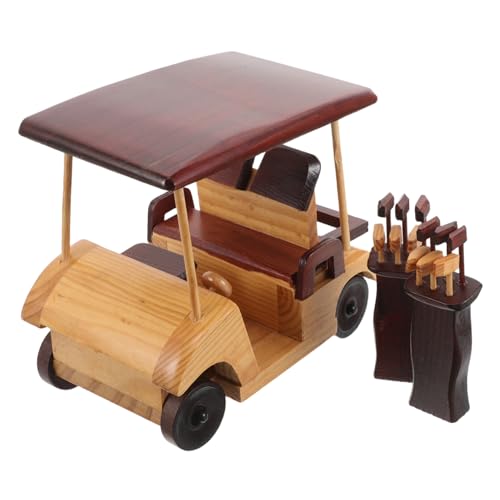 VICASKY Rustikales Holzauto Modell Handgefertigt Antikes Vintage Fahrzeug Ornament Europäischer Stil Retro Dekoration für Zuhause Büro Sammler von VICASKY