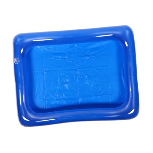 VICASKY Sandkasten sandtisch für Children's Sandbox PVC Inflatable Sandbox Children's Sand Play Tray Indoor Sandbox Inflatable Sandbox Toy Indoor Toy Children's Educational Toy Blue von VICASKY