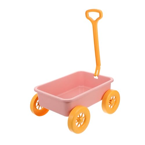 VICASKY Sandspielzeug für Multifunktionale Schiebewagen Baufahrzeug mit Einzigartigem Design Tragbar und Leicht für Strand und Sandkastenspiele Rosa Spielzeugauto für Mädchen und Jungen von VICASKY