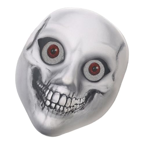 VICASKY Schädelmaske Halloween-Geistermaske volles Gesicht Horrormaske zerrissene Maske unheimlich Atmungsaktive Maske Verstellbare Maske Gruselige Halloween-Maske Halloween-Dekoration Eva von VICASKY