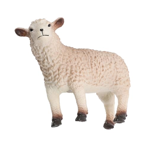 VICASKY Schafspielzeug Tierspielzeug Für Figuren Tierfarm Drachenspielzeug Spielzeugtiere Kleine Ziegenspielzeug Beige Baumwolle VICASKY Schafspielzeug Tierspielzeug Für Figuren Tierfarm Drachenspielzeug Spielzeugtiere Kleine Ziegenspielzeug Beige Baumwolle von VICASKY