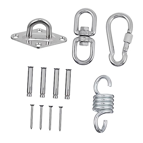 VICASKY Hängematten-schaukel-Set Schaukelaufhänger Robuster Schaukelaufhänger Für Den Innen- Und Außenbereich Feder Und Schrauben Für Balken von VICASKY