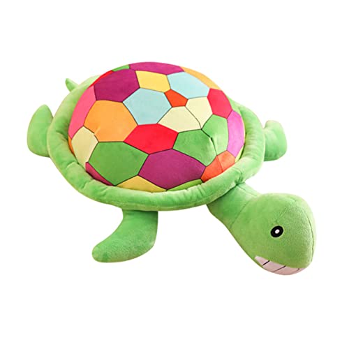 VICASKY Schildkrötenpuppe Cartoon-Tierpuppe Kinderspielzeug Plüschspielzeug schildkröten Kuscheltier Meeresschildkröte Stofftier gemütliches Dekokissen Geburtstagsgeschenk PP Baumwolle von VICASKY