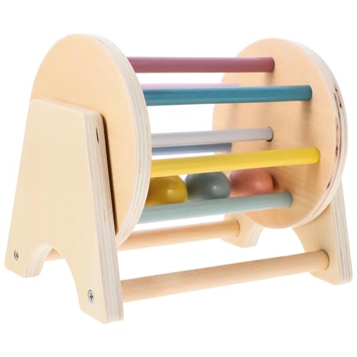 VICASKY Magnet Spielzeug Kinder Baby Spielzeug Schlagzeug Für Kindertrommel Rollende Trommel Instrumente Kleinkindspiele Planke Werkzeug Textiltrommel Aus Holz Holzwalze Textiltrommelmodell Hölzern von VICASKY