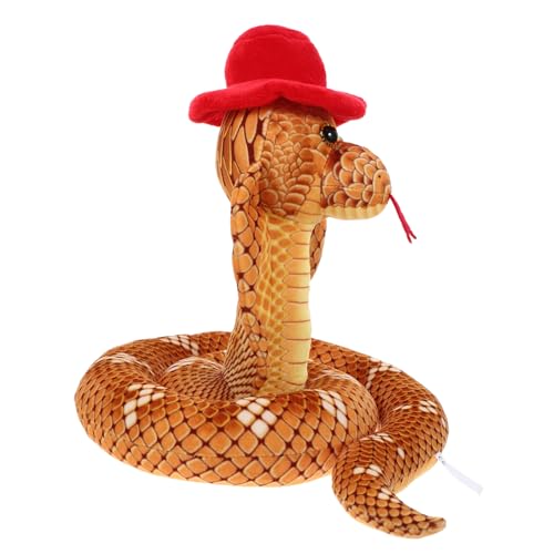 VICASKY Schlange Stofftier Plüschtier Tricky Scary Snake Modell Plüsch Schlange Modell Plüschtier Statue von VICASKY