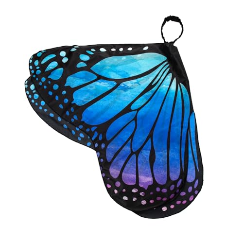 VICASKY Schmetterlings Cape für Cosplay Requisiten und Partyzubehör Bühnenaufführungen Strandaktivitäten und Festliche Anlässe von VICASKY