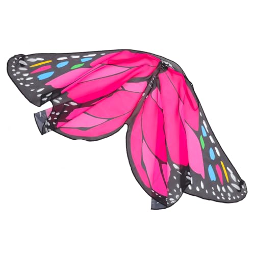 VICASKY Schmetterlings-umhang Mantel Feenkostüm Schmetterlingsschal Cosplay-zubehör Schmetterling Kostüm Anziehen Schmetterlinge Umhänge Kap Halloween Kind Chiffon Flügel Dekorationen von VICASKY
