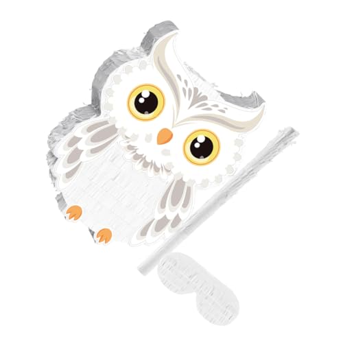 VICASKY Schneeeulen Piñata Waldtier mit und Augenbinde Langlebiges Partyspiel für Jungen und Mädchen Einfache Befüllung für Zoo und Dschungel Mottopartys Geburtstag Halloween Babyparty VICASKY Schneeeulen Piñata Waldtier mit und Augenbinde Langlebiges Partyspiel für Jungen und Mädchen Einfache Befüllung für Zoo und Dschungel Mottopartys Geburtstag Halloween Babyparty von VICASKY