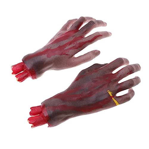 VICASKY Schwarze Halloween Gruselige Gefälschte Abgetrennte Hände Realistische Blutige Dekoration Für Halloween Karneval Club Und Spukhaus Dekoration Requisiten VICASKY Schwarze Halloween Gruselige Gefälschte Abgetrennte Hände Realistische Blutige Dekoration Für Halloween Karneval Club Und Spukhaus Dekoration Requisiten von VICASKY