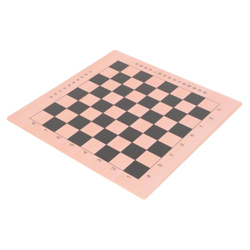 VICASKY Seitiges Schachbrett aus Holz für Felder Felder Tragbares Schachspiel Zubehör für Training und Freizeit für Schachturniere und Freizeitspiele von VICASKY