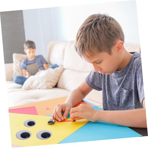VICASKY Selbstklebende Bunte Doll Augen für DIY mit Farbigen Wimpern für Puppen Kindergarten und Tieraugen Dekoration Langlebiges Material Kinderfreundlich von VICASKY