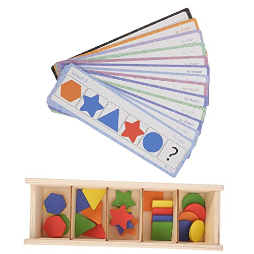 VICASKY Farbenfrohes Holzspielzeug Für Kleinkinder Montessori Formen Sortierspiel Für 1 3 Jahre Sensory Toy Zur Der Hand Augen Koordination Und Farberkennung Lernspielzeug VICASKY Farbenfrohes Holzspielzeug Für Kleinkinder Montessori Formen Sortierspiel Für 1 3 Jahre Sensory Toy Zur Der Hand Augen Koordination Und Farberkennung Lernspielzeug von VICASKY