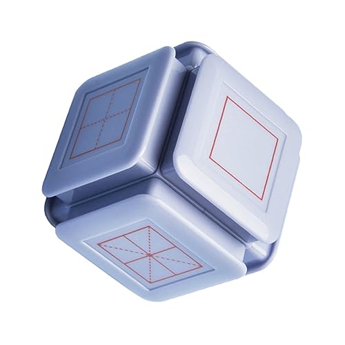 VICASKY Siegel Stempel kinderstempel Alphabet Stempel Sechseckiger Stempel Pädagogischer Stempel schulzubehör Bildungsstampfer Bildungsinstrument sechsseitiger Stempel Plastik Blue von VICASKY