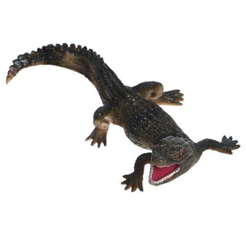 VICASKY Simulation Krokodil Tierfigur Spielzeug Für Kinder Lebensechtes Kunststoffmodell Realistische Form Kreatives Erkennungsmodell Pädagogisches Dekor Für Vorschulkinder Für von VICASKY