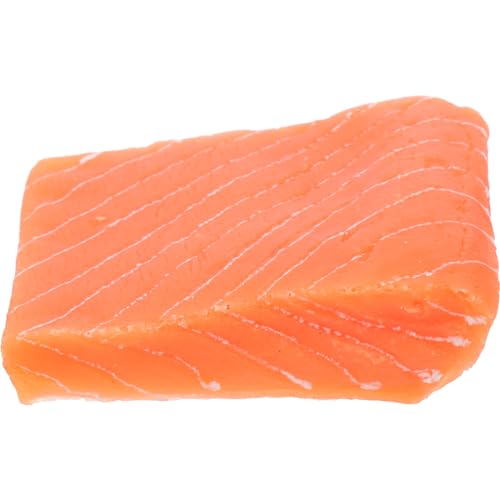 VICASKY Simulation Lachs Realistisches Essen Lebensmittel Künstliches Fleisch Falsches Fleisch Lebensmittel-Requisiten Zur Präsentation Fakefood Für Lebensechtes Essen PVC von VICASKY