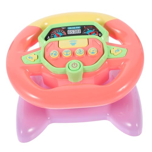VICASKY Simulation Car Steering Wheel Toy Für Junge Mädchen Pädagogisches Lernspielzeug Mit Licht Und Sound Interaktives Spielzeug Hand-Augen-koordination Und Kreativität Ohne von VICASKY