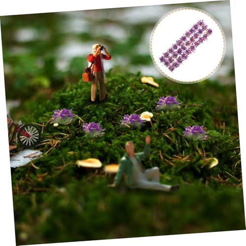 VICASKY Simulierte Blumenbüschel Selbstklebend Violette Mini Deko für Sandtisch Modellbau Langlebig Hitzebeständig Vielseitig Wiederverwendbar für Miniaturgärten VICASKY Simulierte Blumenbüschel Selbstklebend Violette Mini Deko für Sandtisch Modellbau Langlebig Hitzebeständig Vielseitig Wiederverwendbar für Miniaturgärten von VICASKY