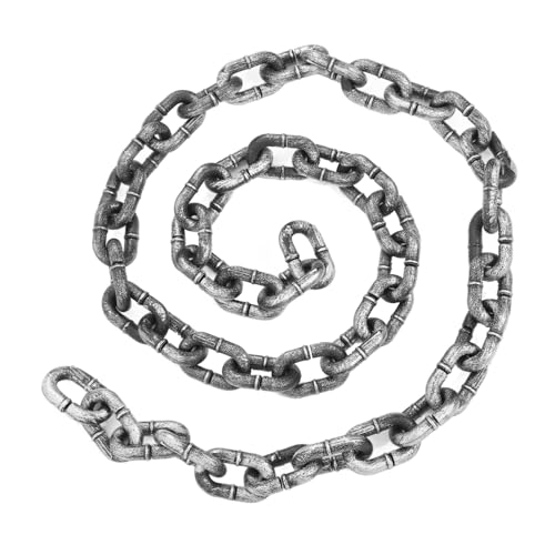 VICASKY Simulierte Eisenkettendekoration Halloween-Decke Balsam luftdicht Geräterollen Spender Kostüm Dekoration Dekoration Halloween-Accessoires Trog Halloween-Kette Kette für Halloween von VICASKY