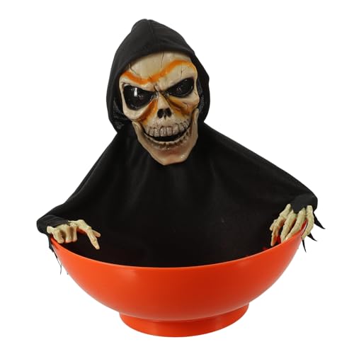 VICASKY Skelett Süßigkeitenschale mit Bewegungssensor Halloween Candy Dish Schale aus Leuchtender Halloween Party Dekoration für Drinnen und Draußen VICASKY Skelett Süßigkeitenschale mit Bewegungssensor Halloween Candy Dish Schale aus Leuchtender Halloween Party Dekoration für Drinnen und Draußen von VICASKY