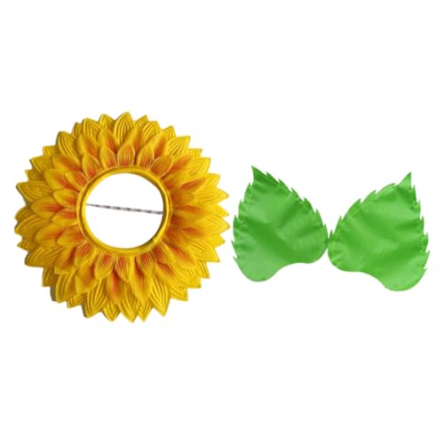 VICASKY Sonnenblumen Kopfschmuck mit Handschuhen Lustige Kostüme für Karneval Tanzaufführungen und Partys Leichtes und Sonnenblumen Haarschmuck Accessoire für Erwachsene VICASKY Sonnenblumen Kopfschmuck mit Handschuhen Lustige Kostüme für Karneval Tanzaufführungen und Partys Leichtes und Sonnenblumen Haarschmuck Accessoire für Erwachsene von VICASKY