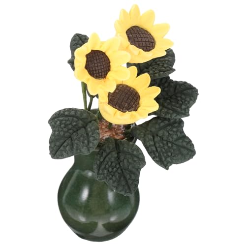 VICASKY Sonnenblumenornamente Dekoration Sonnenblumen Deko Pflanzen Mini-topfblume Kleiner Bonsai Zubehör Für Puppenhäuser Miniatur-blumenmodell Winzige Topfblumenpflanze Ton VICASKY Sonnenblumenornamente Dekoration Sonnenblumen Deko Pflanzen Mini-topfblume Kleiner Bonsai Zubehör Für Puppenhäuser Miniatur-blumenmodell Winzige Topfblumenpflanze Ton von VICASKY