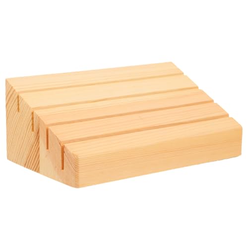 VICASKY Spielkarten Aufbewahrung Kartenhalter Spielkarten Halter Minimalistischer Kartenablage Tray Für Kartenspiele Stabiler Holzständer Zur Präsentation Von Spielkarten von VICASKY