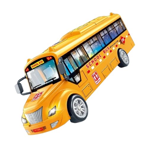 VICASKY Spielzeugautos interaktives Interactive Toys Langlebiges Farbenfrohes musikspielzeug kinderauto Bus- Kinderspielzeug Abs Orange von VICASKY