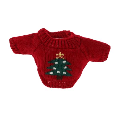 VICASKY Spielzeugbär-Pullover Stofftier Bär Puppenkostüm Zarte Puppenkleidung Stofftierkleidung Minipuppenkleidung Puppenkleidung Stofftier-Outfit Bären-Sweatshirt Rot Garn VICASKY Spielzeugbär-Pullover Stofftier Bär Puppenkostüm Zarte Puppenkleidung Stofftierkleidung Minipuppenkleidung Puppenkleidung Stofftier-Outfit Bären-Sweatshirt Rot Garn von VICASKY