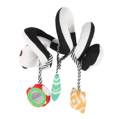 VICASKY Spiral Plüschtier Hängespielzeug mit Panda Motiv Stretch spirale für Kinderwagen und Babyschale Sicherer Halt Vielseitig Befestigbar Geeignet für Neugeborene und Krippe Beruhigend von VICASKY
