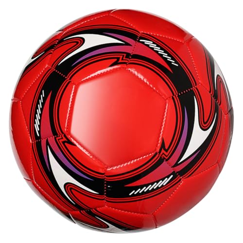 VICASKY Sport Ball tragbar Soccer Game soccergame Fußbälle für draußen Bälle für Kleinkinder 1-3 Jungen Fußbälle Größe 5 PVC rot von VICASKY