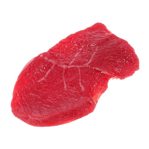 VICASKY Steak-Fotomodell Steak-Foto-Requisite gefälscht lebensechtes Steakdekor künstliches Schweinefleisch spielsachen für Fun Toy imitierte Steakverzierung künstliches Steak Harz VICASKY Steak-Fotomodell Steak-Foto-Requisite gefälscht lebensechtes Steakdekor künstliches Schweinefleisch spielsachen für Fun Toy imitierte Steakverzierung künstliches Steak Harz von VICASKY