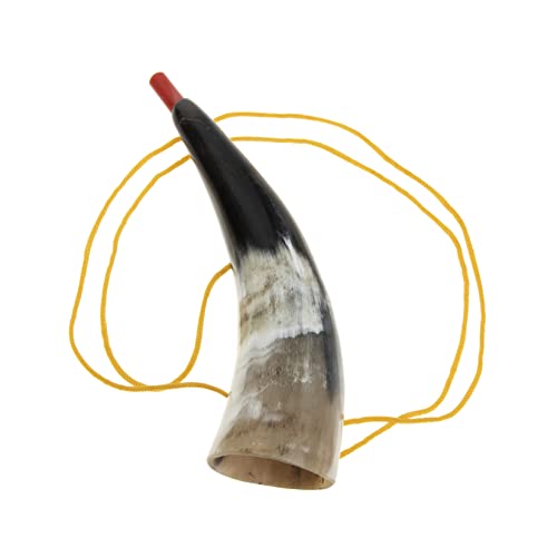 VICASKY Stierhorn der kindertrompete trompete Wikingerhorn Propellerhorn künstliche Girlande Trompete aus Ochsenhorn Geräuschmacher Musikinstrumentenmodell Hörner von VICASKY