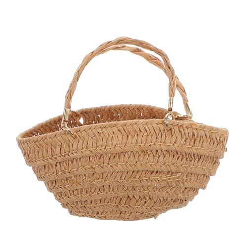 VICASKY Elegante Miniatur-strohtasche Für Puppen – Aufbewahrungslösung Für Mini-Dinge Mini-picknickkorb Perfekt Für Miniatur-puppenhäuser VICASKY Elegante Miniatur-strohtasche Für Puppen – Aufbewahrungslösung Für Mini-Dinge Mini-picknickkorb Perfekt Für Miniatur-puppenhäuser von VICASKY