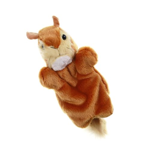VICASKY Süße Plüsch Handpuppe Eichhörnchen für Weiches Kuscheltier Interaktives Erzählspielzeug für Eltern Junge Mädchen Spiel zu Hause Kindergarten und Schule von VICASKY