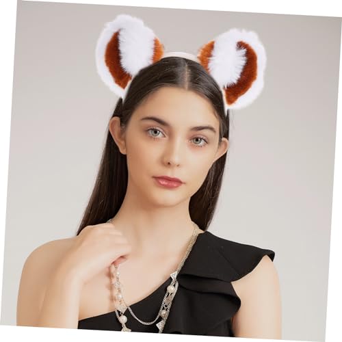VICASKY Süßes Waschbär Ohren Haarband Tierkostüm Stirnband für Mädchen Polyester Party Headwear Realistisches Cosplay Accessoire für Kostümpartys und Themenveranstaltungen von VICASKY