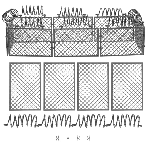 VICASKY Szene-Kind-Zubehör Kriegsszene-Zubehör Kunststoff-Gebäude-Requisiten Modellspiel-Zubehör Spielspielzeug Sandtisch Kriegsszene-Zubehör Baustein Spielzeug Aus Grauem Abs-Kunststoff von VICASKY
