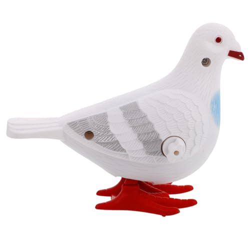 VICASKY Taubenskulptur Friedenstaube Figur Interaktives Spieltaubenspielzeug Zum Aufziehen für Kinder von VICASKY